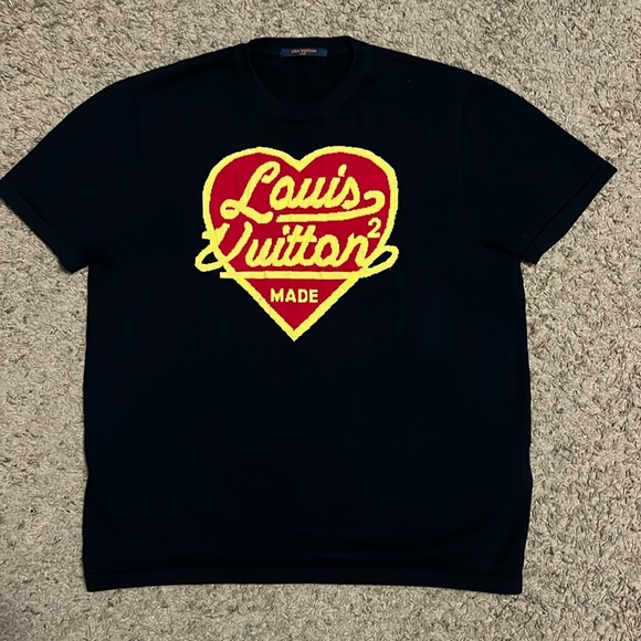 Louis Vuitton x Nigo Intarsia JacquardHeart Crewneck